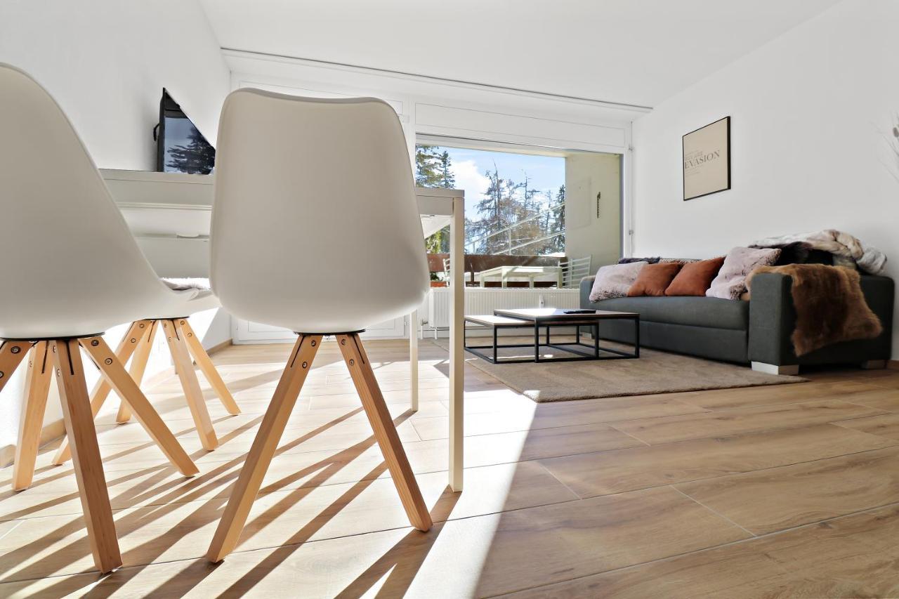 Appartement Cosy Et Renove Au Coeur De La Station Crans-Montana Exterior foto